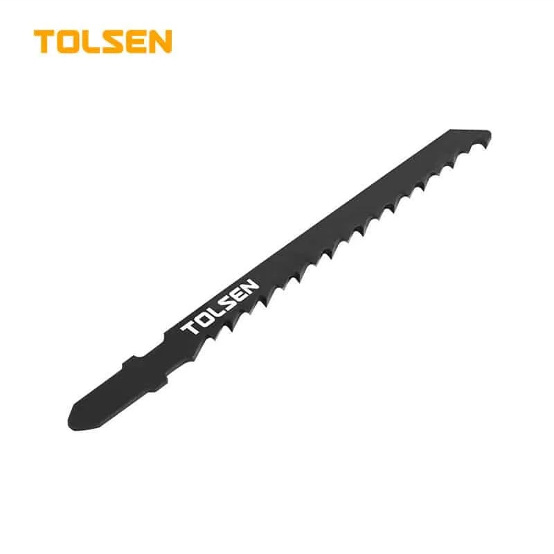 TOLSEN Jig Saw Blade set (5pcs) for wood cutting, Available size: T111C | T144D | T244D | T101B, T-Shank, Material: HCS; Model: 76801 | 76802 | 76803 | 76804_img_1