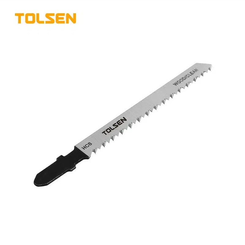 TOLSEN Jig Saw Blade set (5pcs) for wood cutting, Available size: T111C | T144D | T244D | T101B, T-Shank, Material: HCS; Model: 76801 | 76802 | 76803 | 76804_img_3