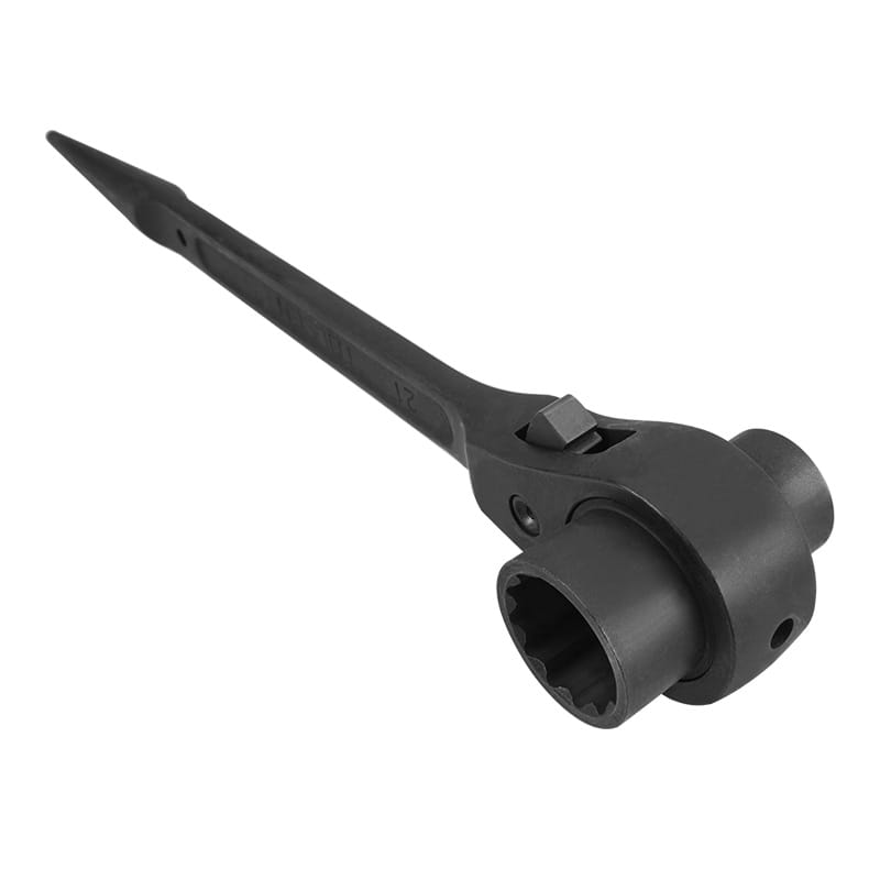 TOLSEN 15293 Scaffold Wrench, 17x21mm, Special Tool Steel, CrV 12-Point Socket, Black Finish | Model: 15293_img_1