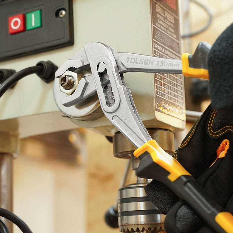 TOLSEN 10014 Water Pump Pliers, 10" (250mm), TPR Handle Model: 10014_img_2