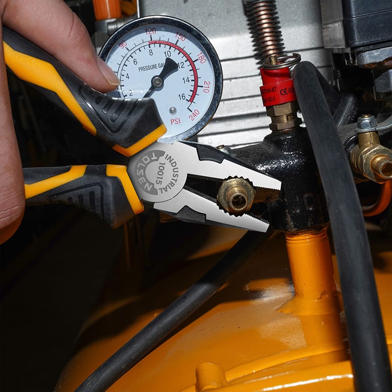 TOLSEN 10015 Combination Pliers,6" (160mm), Industrial GRIPro Series, CrV Steel, Black Finish | Model: 10015_img_4