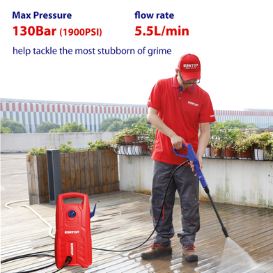 EMTOP EHPW1401 High Pressure Washer | 1400W Power | 130 Bar (1900 PSI) | 5.5 L/min | Auto Stop System | Model: EHPW1401_img_4