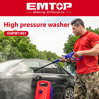 EMTOP EHPW1401 High Pressure Washer | 1400W Power | 130 Bar (1900 PSI) | 5.5 L/min | Auto Stop System | Model: EHPW1401_img_3