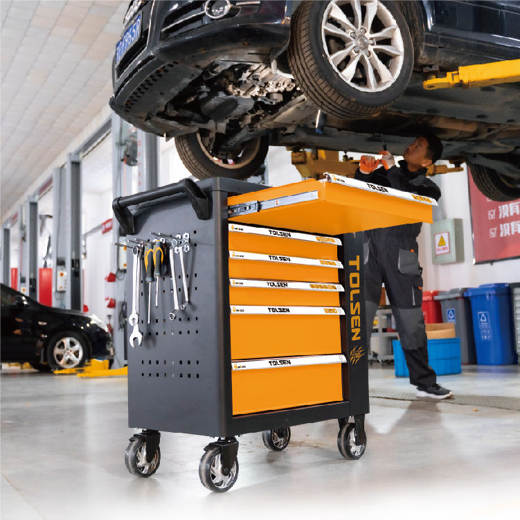 TOLSEN 85410 175Pcs Tools Set, 71kgs Material 5 Drawer Tool Roller Cabinet; 85410_img_2