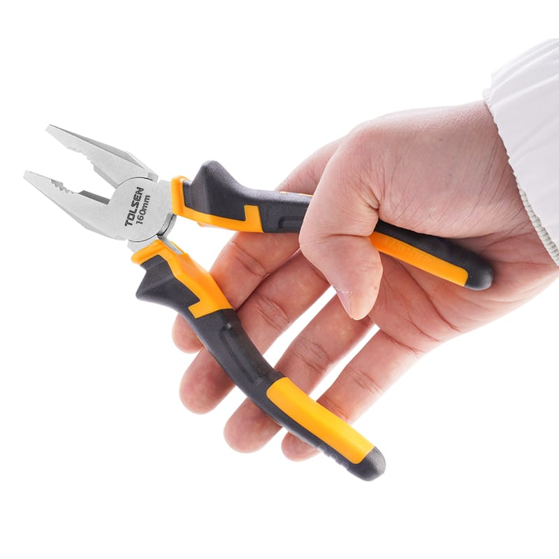 TOLSEN 10000 Combination Pliers | 6" (160mm) | Nickel Plated | Two-Component Handle | Model: 10000_img_2