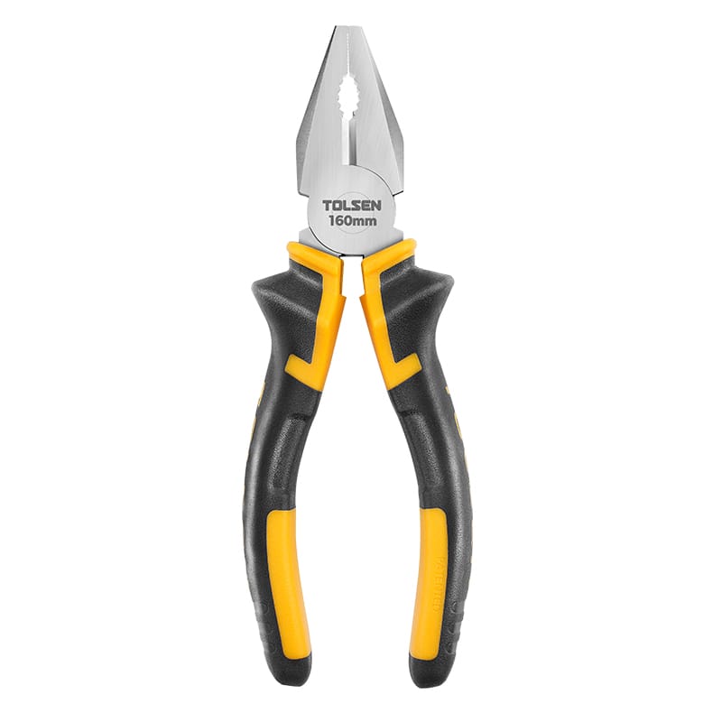 TOLSEN 10000 Combination Pliers | 6" (160mm) | Nickel Plated | Two-Component Handle | Model: 10000_img_3