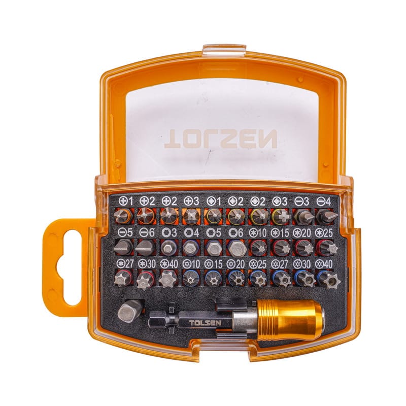 TOLSEN 20370 32Pcs Screwdriver Bit Set, S2 Steel, Magnetic Bit Holder, Security Bits Included | Model: 20370_img_3