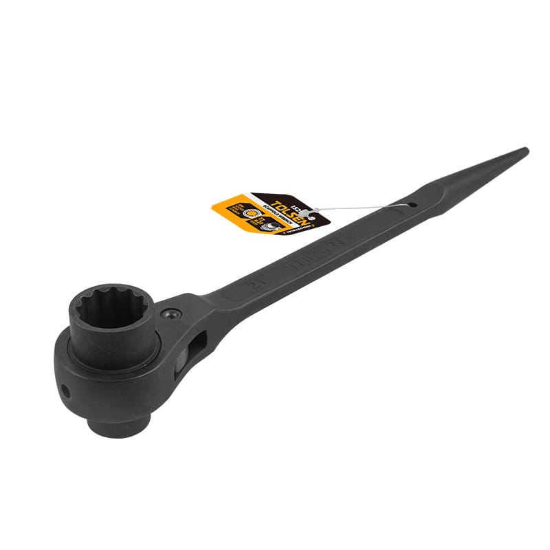 TOLSEN 15292 Scaffold Wrench, 17x19mm, Special Tool Steel, CrV 12-Point Socket, Black Finish | Model: 15292_img_5