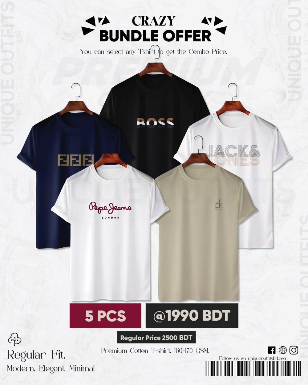 BR53 Luxury Brand Combo T-shirt