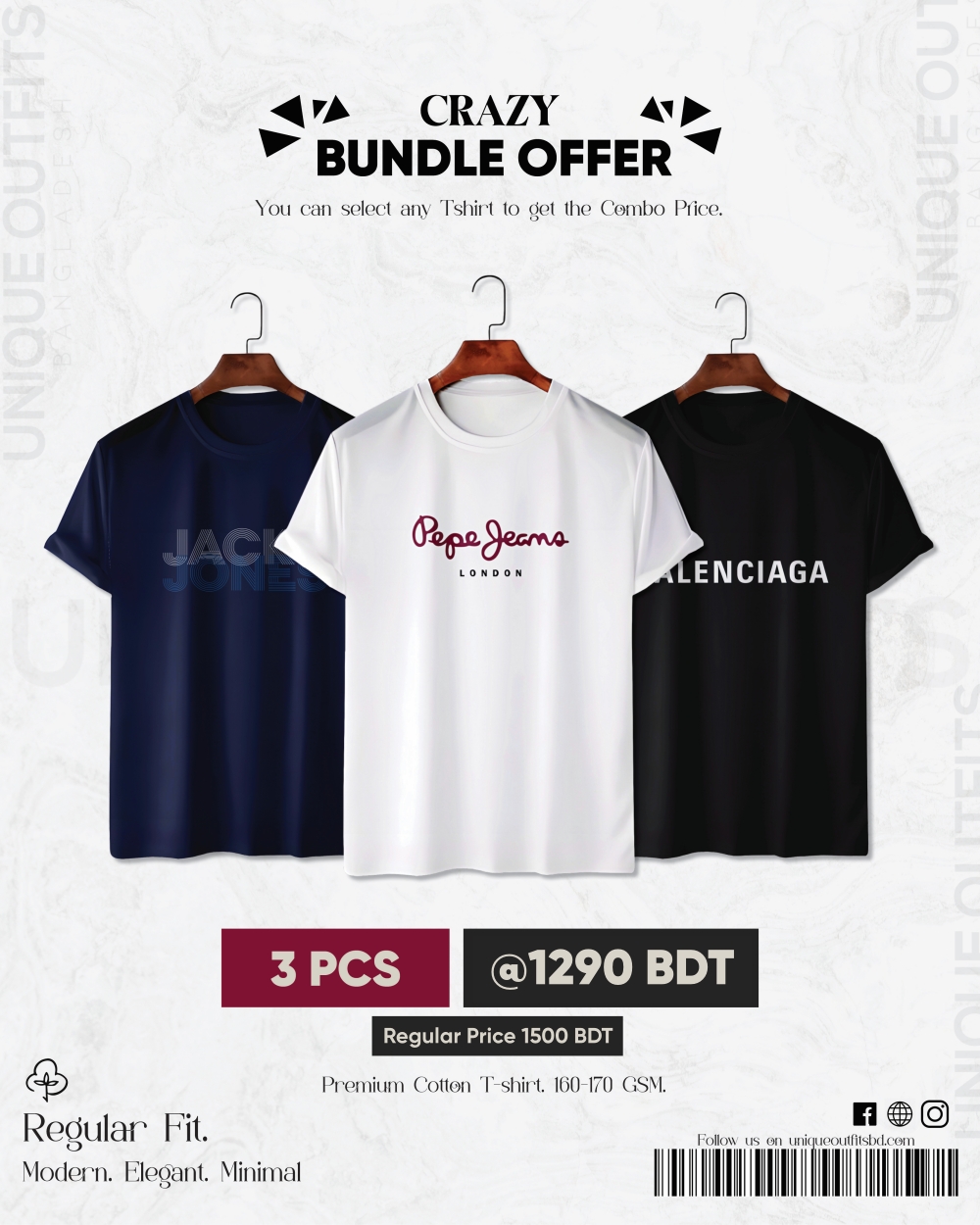 BR35 Luxury Brand Combo T-shirt