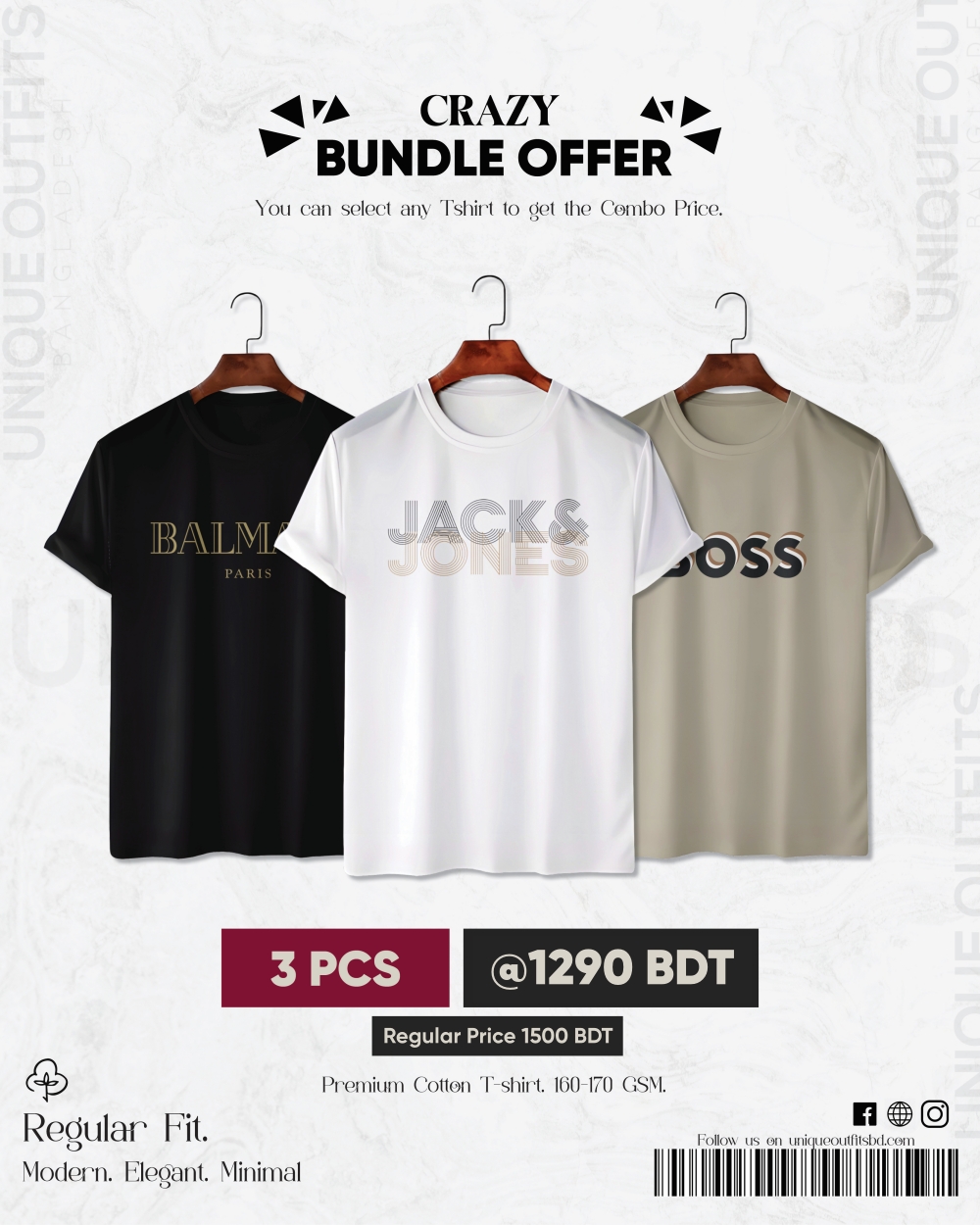 BR37 Luxury Brand Combo T-shirt