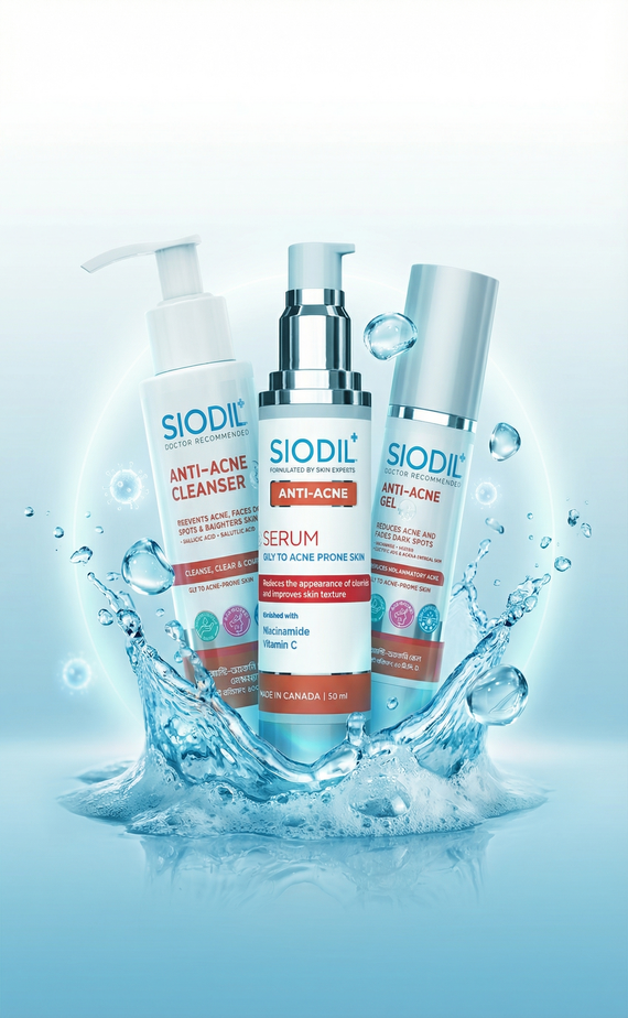 Siodil Acne Clear Set(Serum + Cleanser + Gel) - Image 1