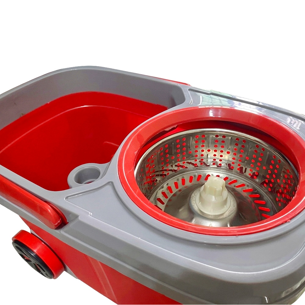 Proclean 8 Wheels SS Mop Head Premium Spin Mop RM-0582_Red_img_3