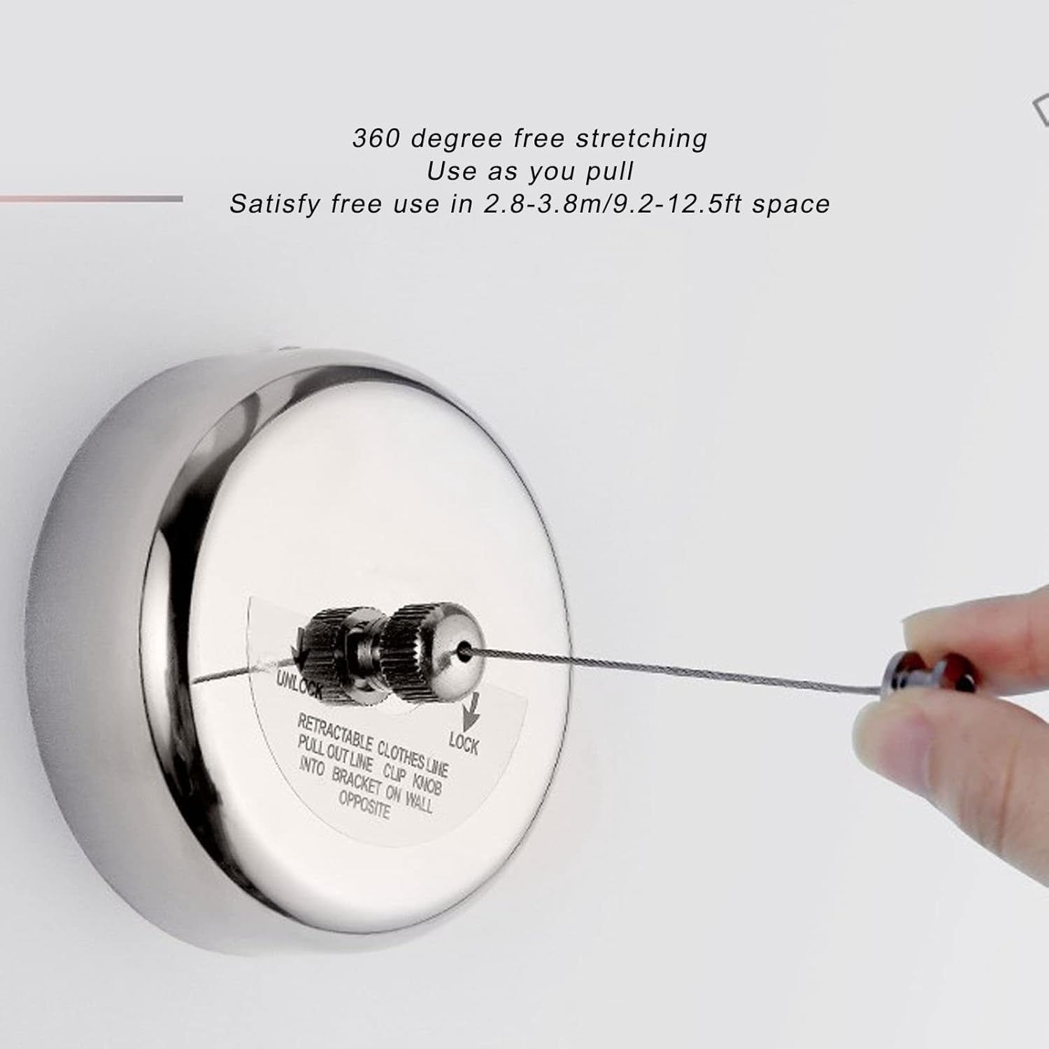 Proclean Stainless Steel Wall Mounted Retractable Clothesline_CL-2906_img_2