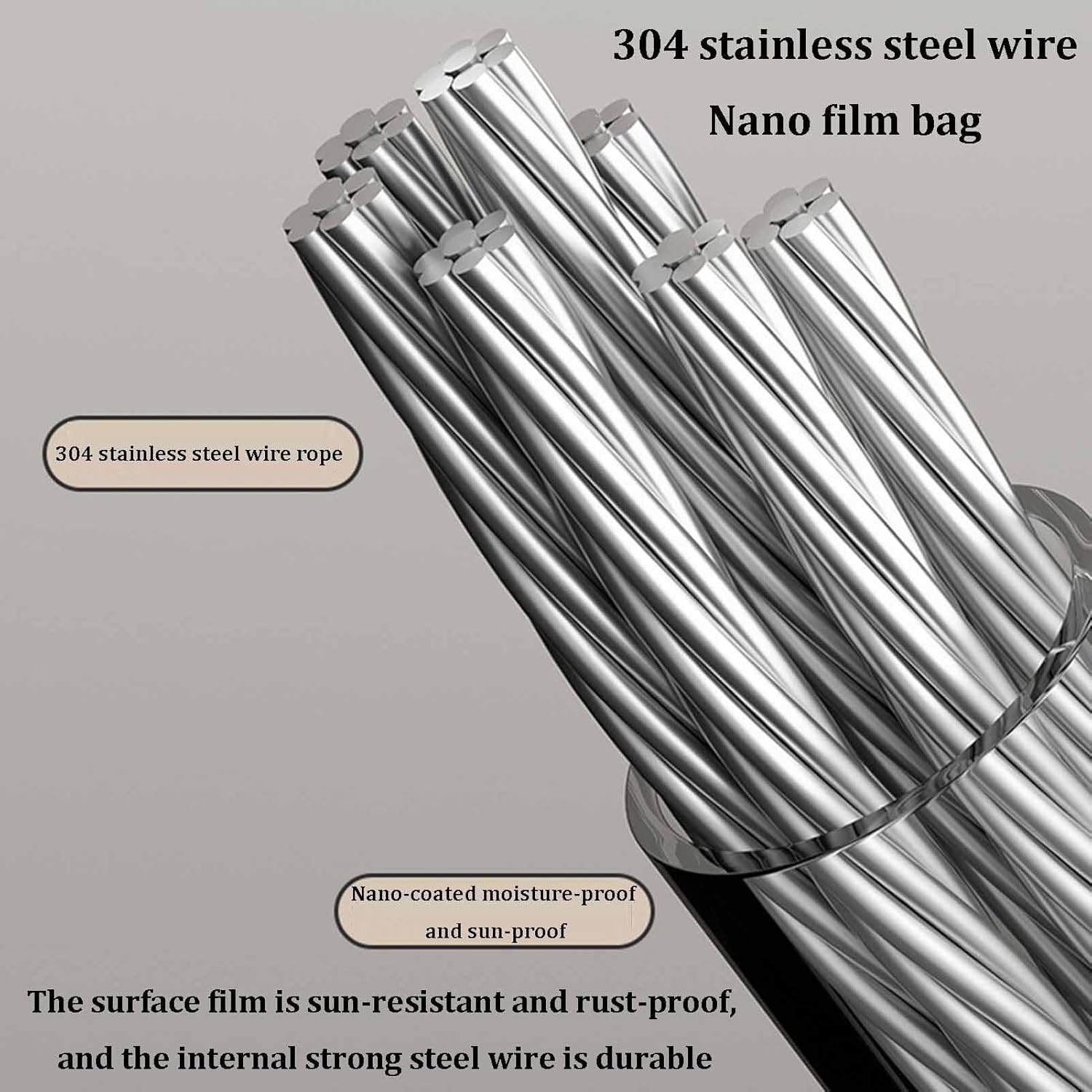 Retractable Clothesline Stainless Steel Wall Mount Rope 4.2M_CL-2913_img_5