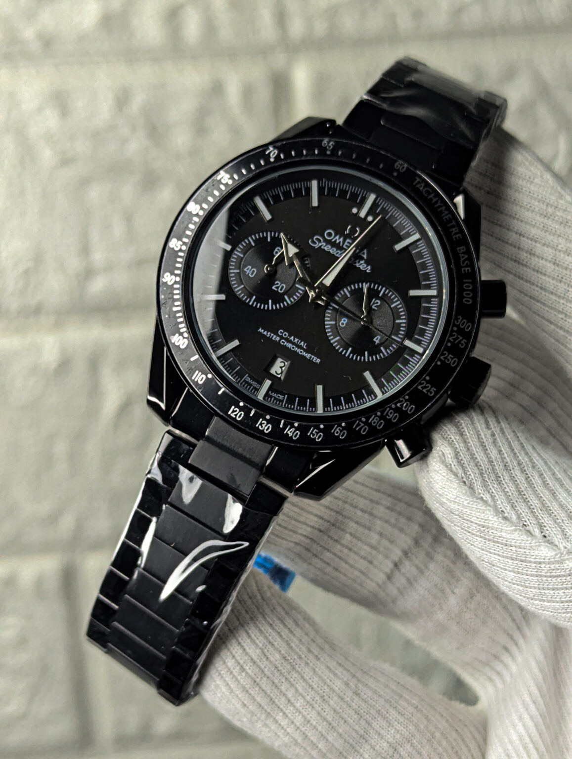 Omega Black Chronograph Watch