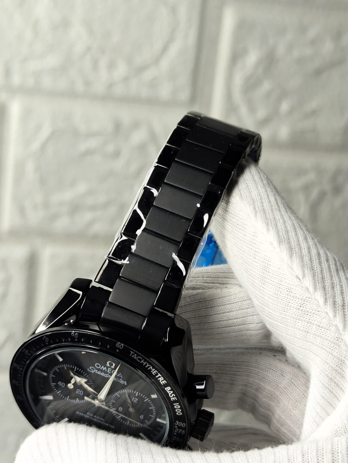 Omega Black Chronograph Watch_img_1