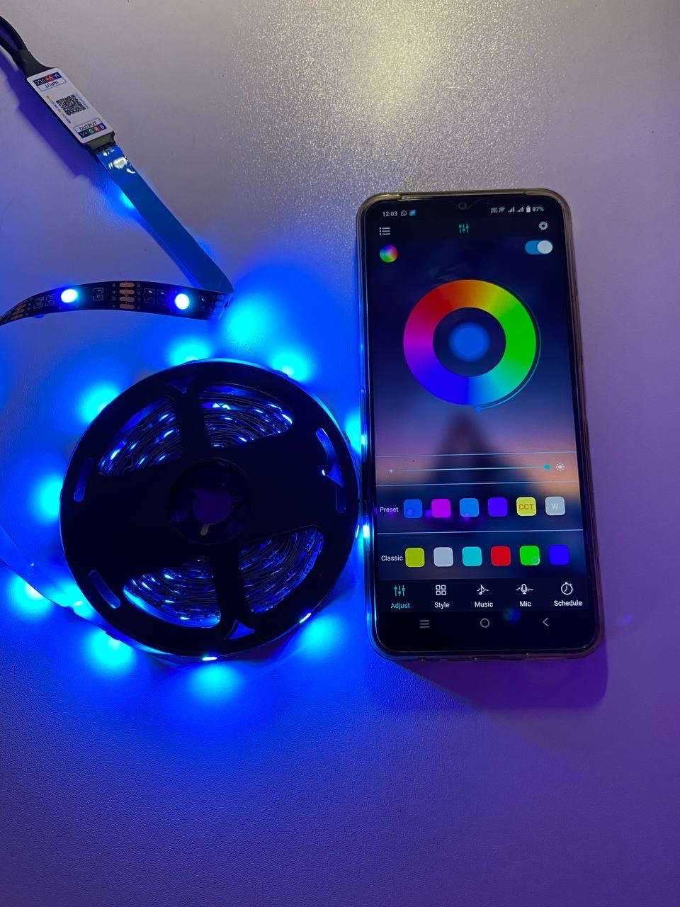 RGB Strip Light App Controler+ Sound sensor🔥 (16Fit)_img_5
