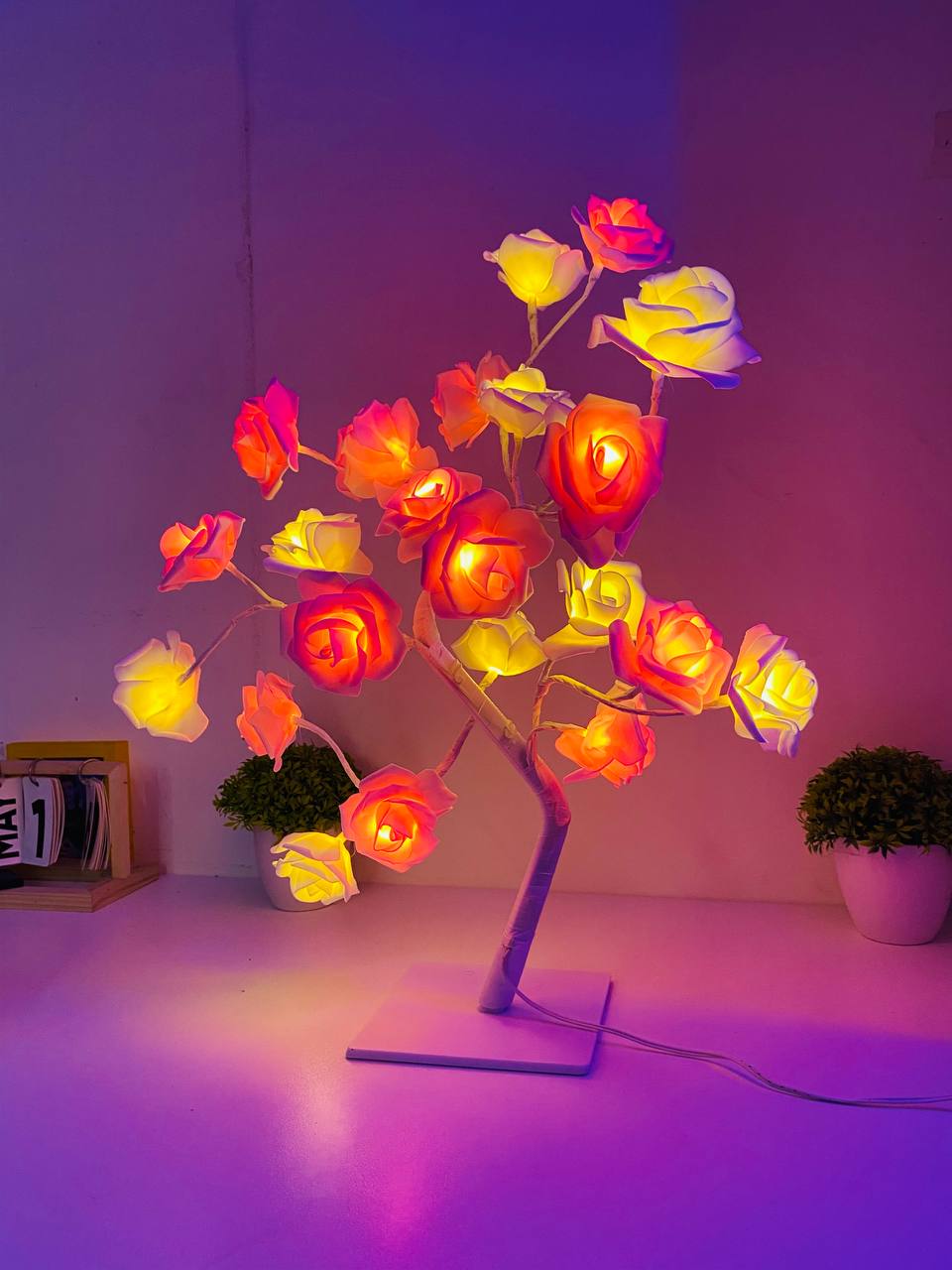 24 LED Rose Flower Tree Lamp_img_1