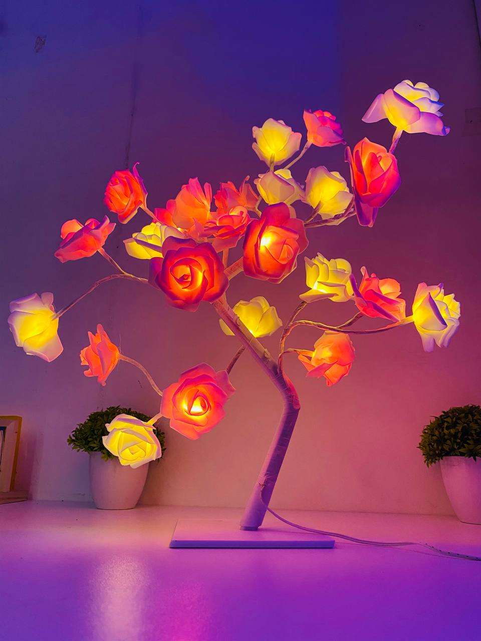 24 LED Rose Flower Tree Lamp_img_3