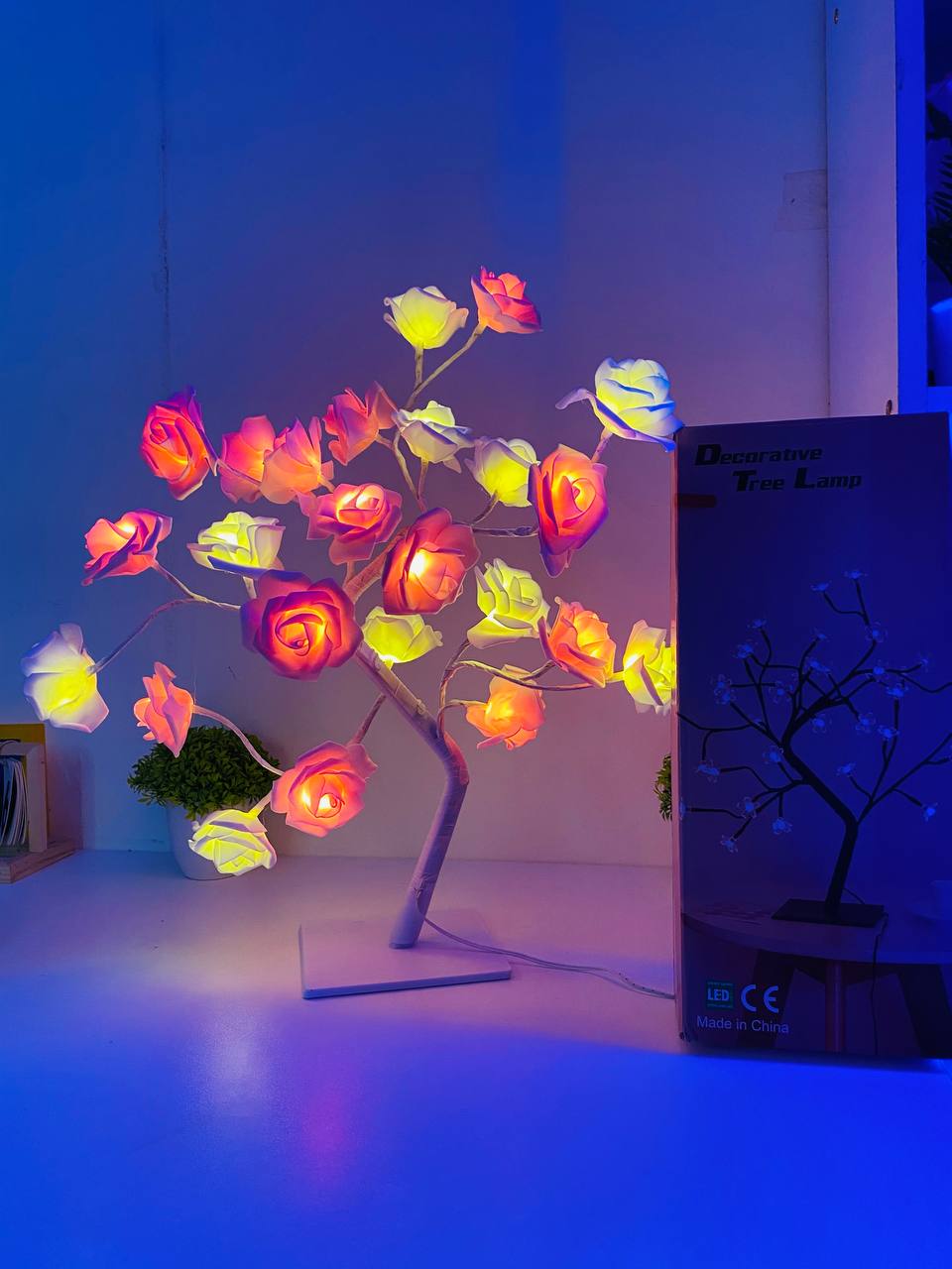 24 LED Rose Flower Tree Lamp_img_4