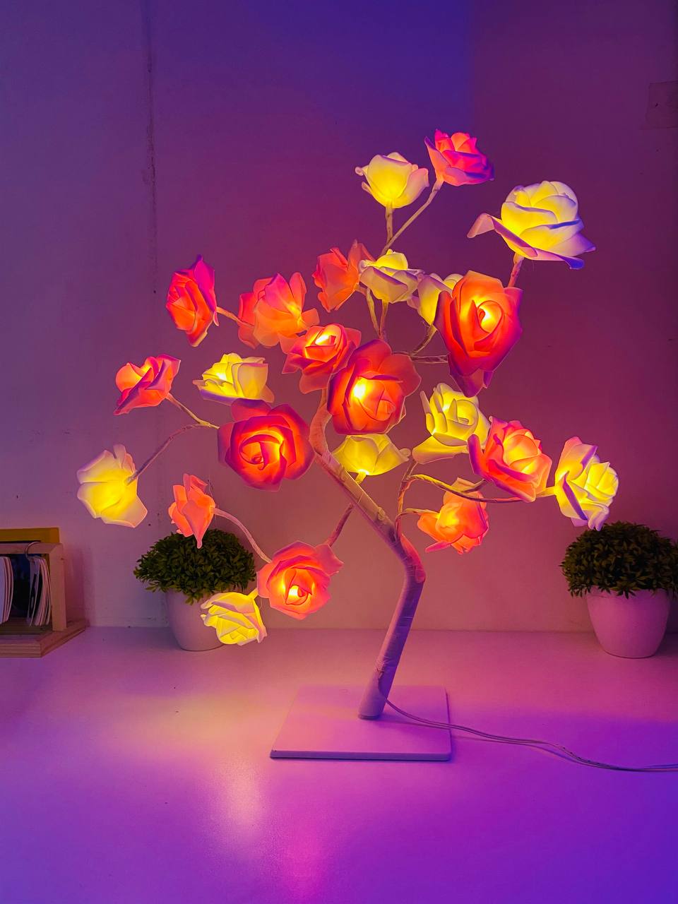 24 LED Rose Flower Tree Lamp_img_5