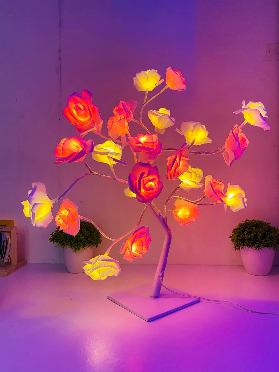 24 LED Rose Flower Tree Lamp_img_6
