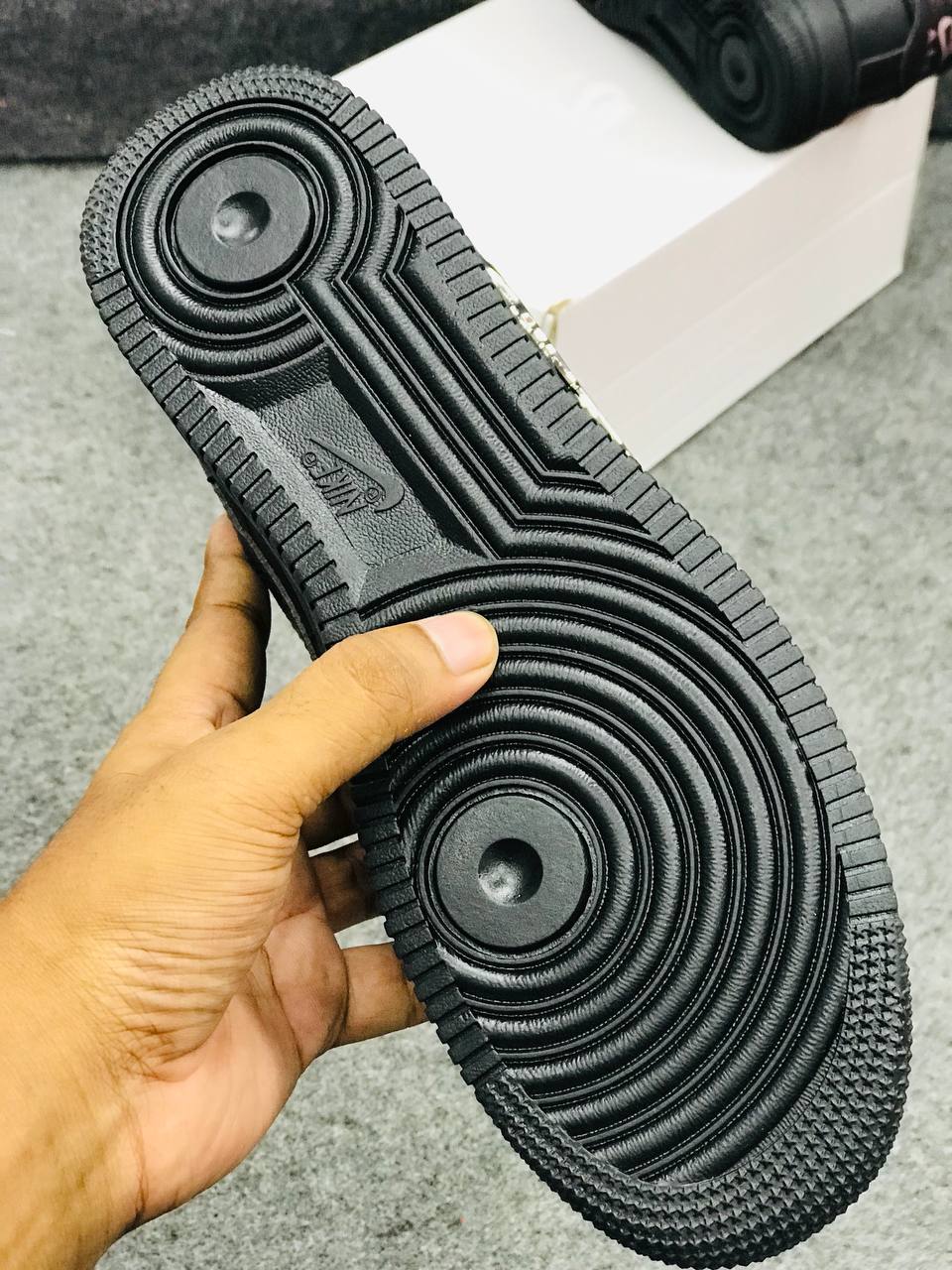 Nike Air Force 1 Low Black silver Custom_img_2