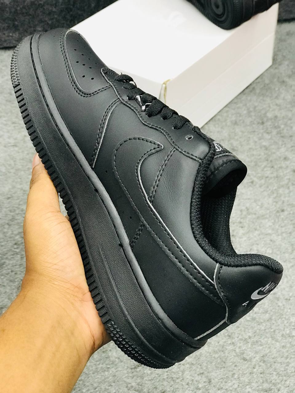 Nike Air Force 1 Low Black silver Custom_img_3