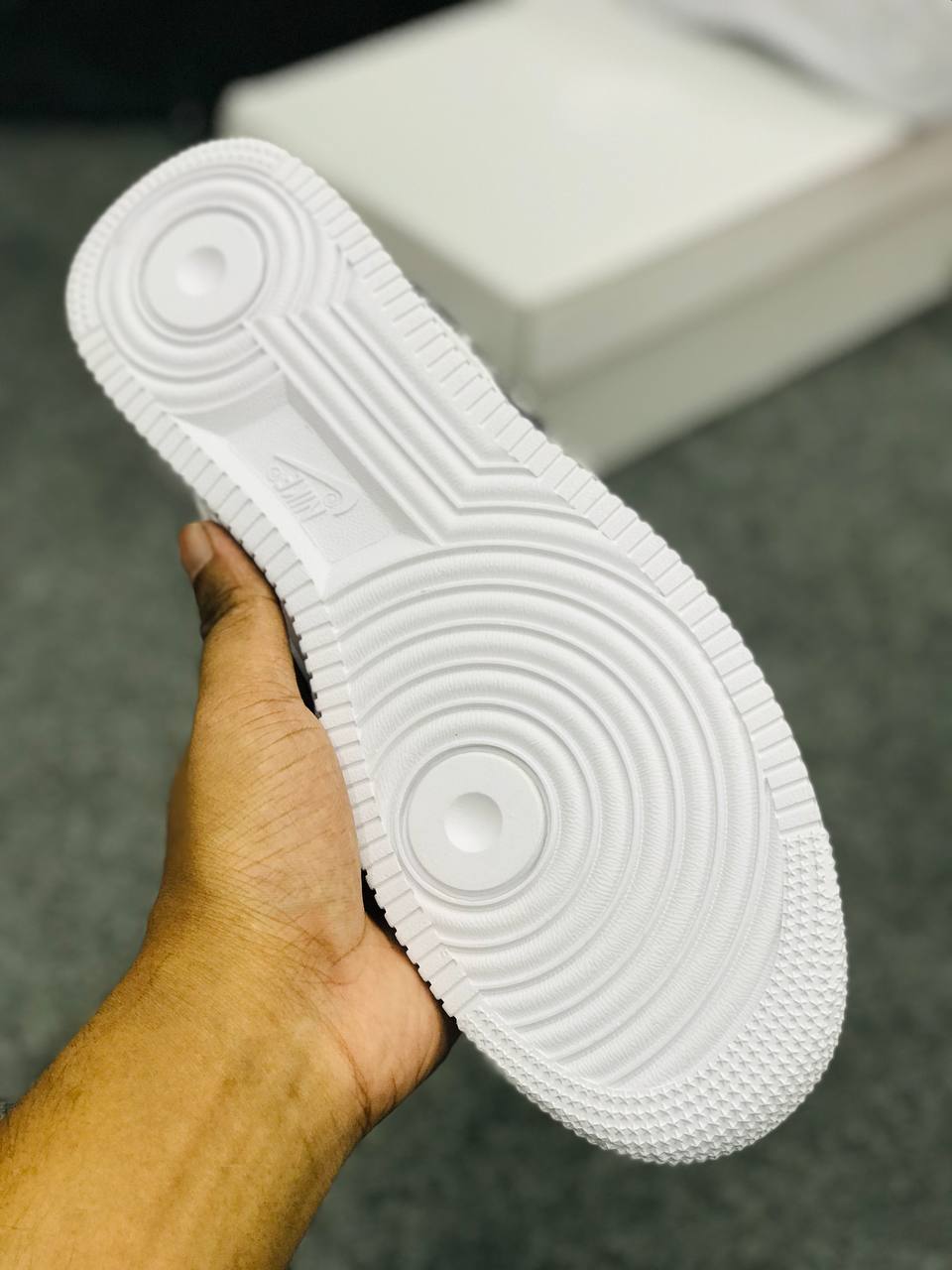 Nike Air Force 1 Low white silver Custom_img_2