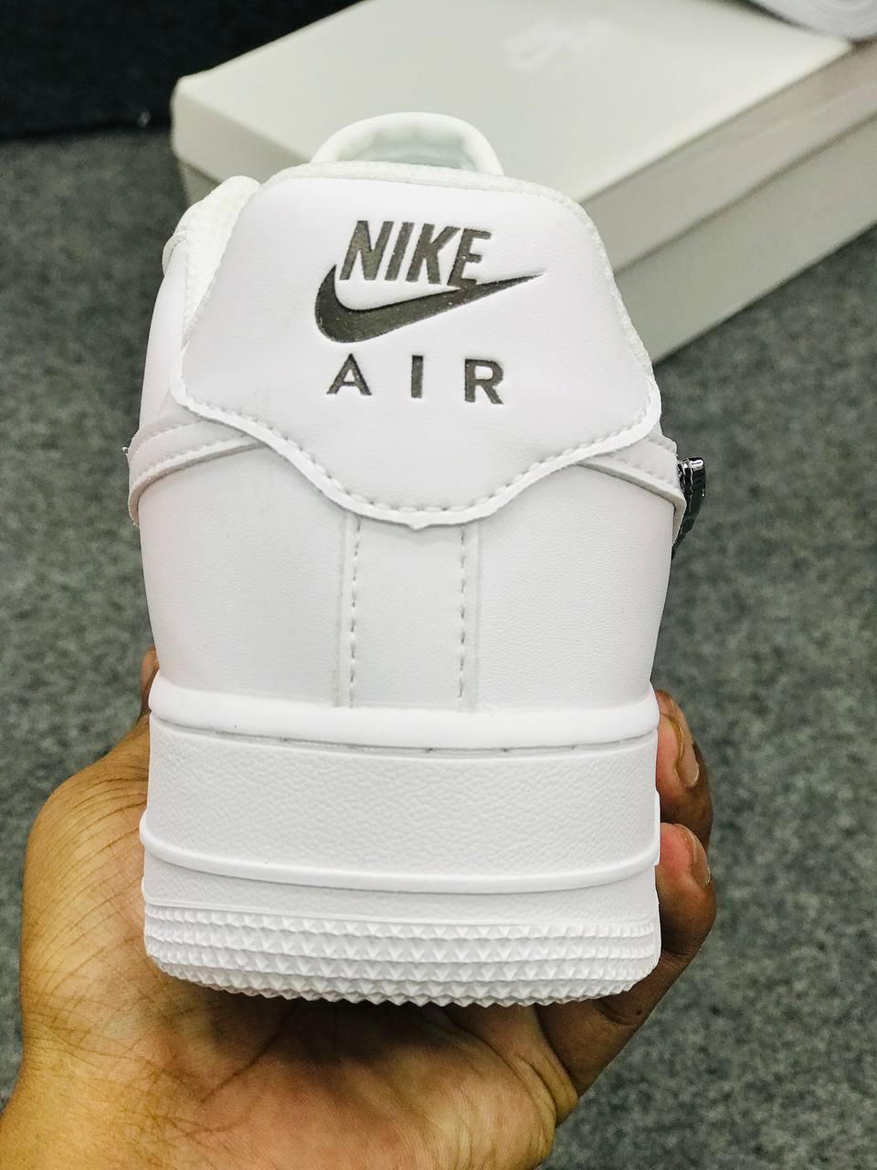 Nike Air Force 1 Low white silver Custom_img_3