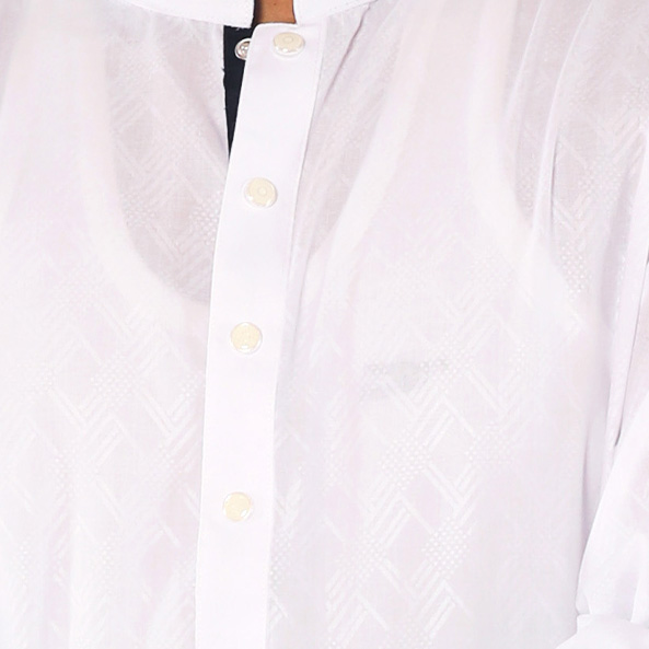 Perfect Fit with the Ajwah Classic Royale White Panjabi for Men_img_3