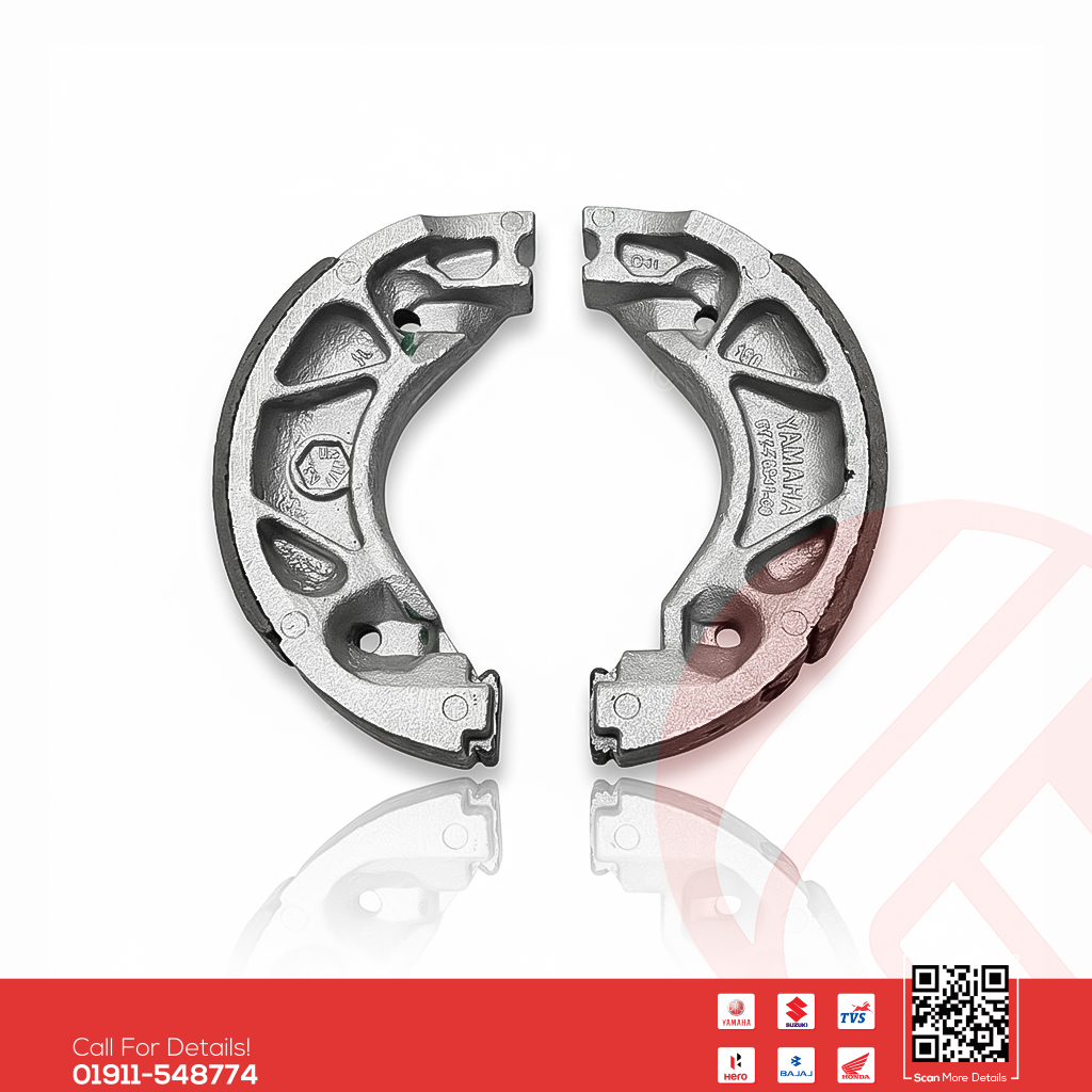 Drum Break Shoe (Rear) for Yamaha Saluto 125, FZS V1, FZS V2 (Single Disk), Fazer V1, Fazer V2 bike._img_0
