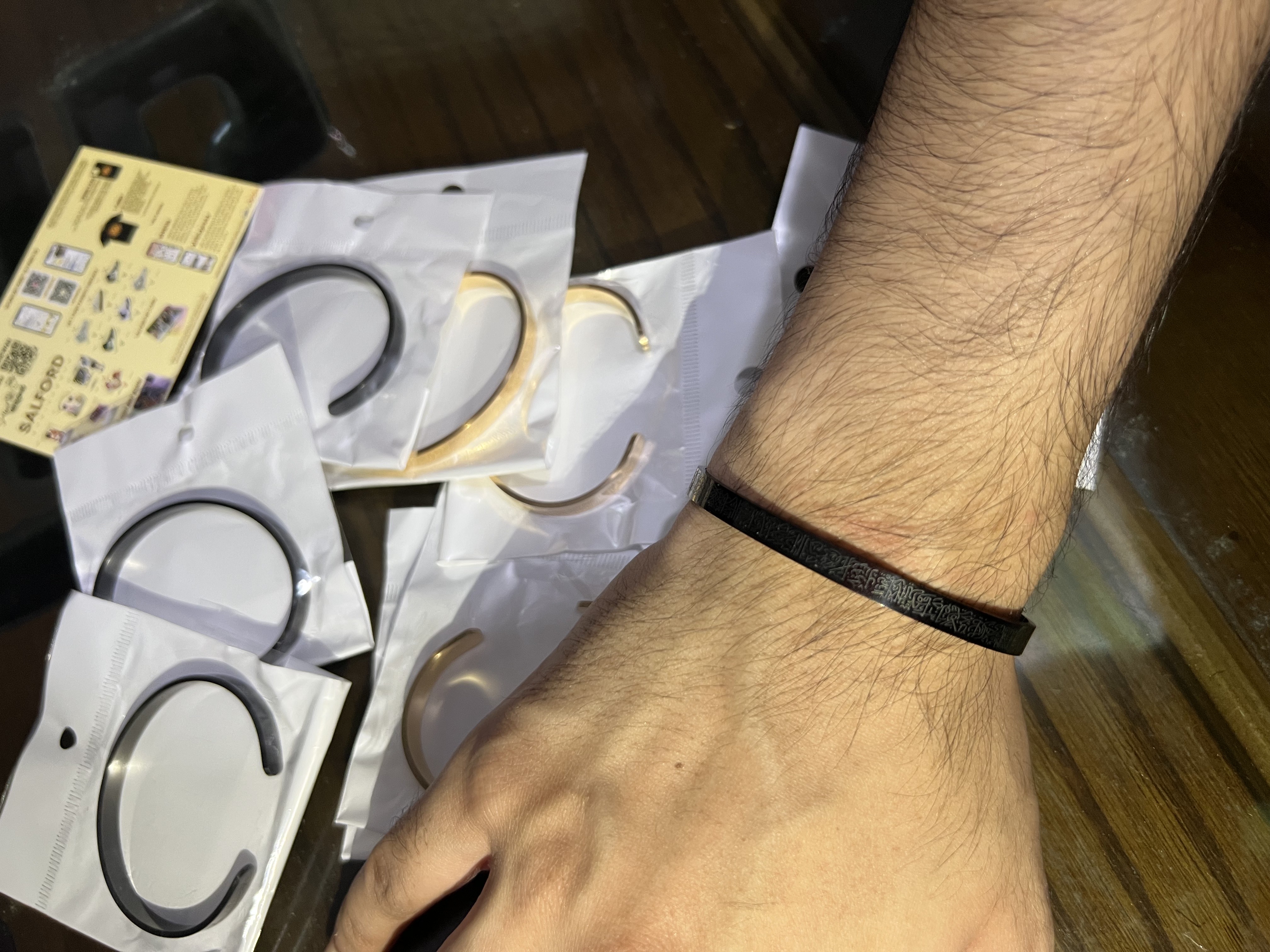 Stainless Steel Islamic Cuff Bracelet Ayatul Kursi_img_5