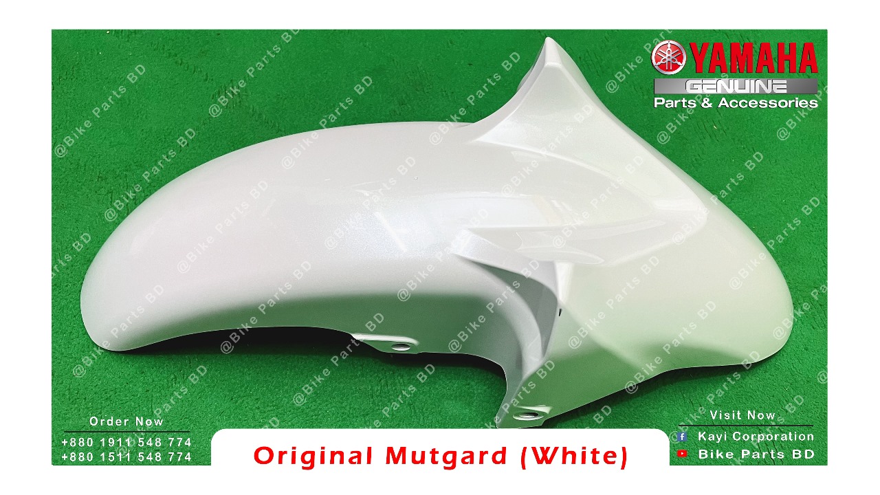 Mudguard for Yamaha FZS V1, FZS V2, Fazer V1, Fazer V2 (White-Color) bike._img_1