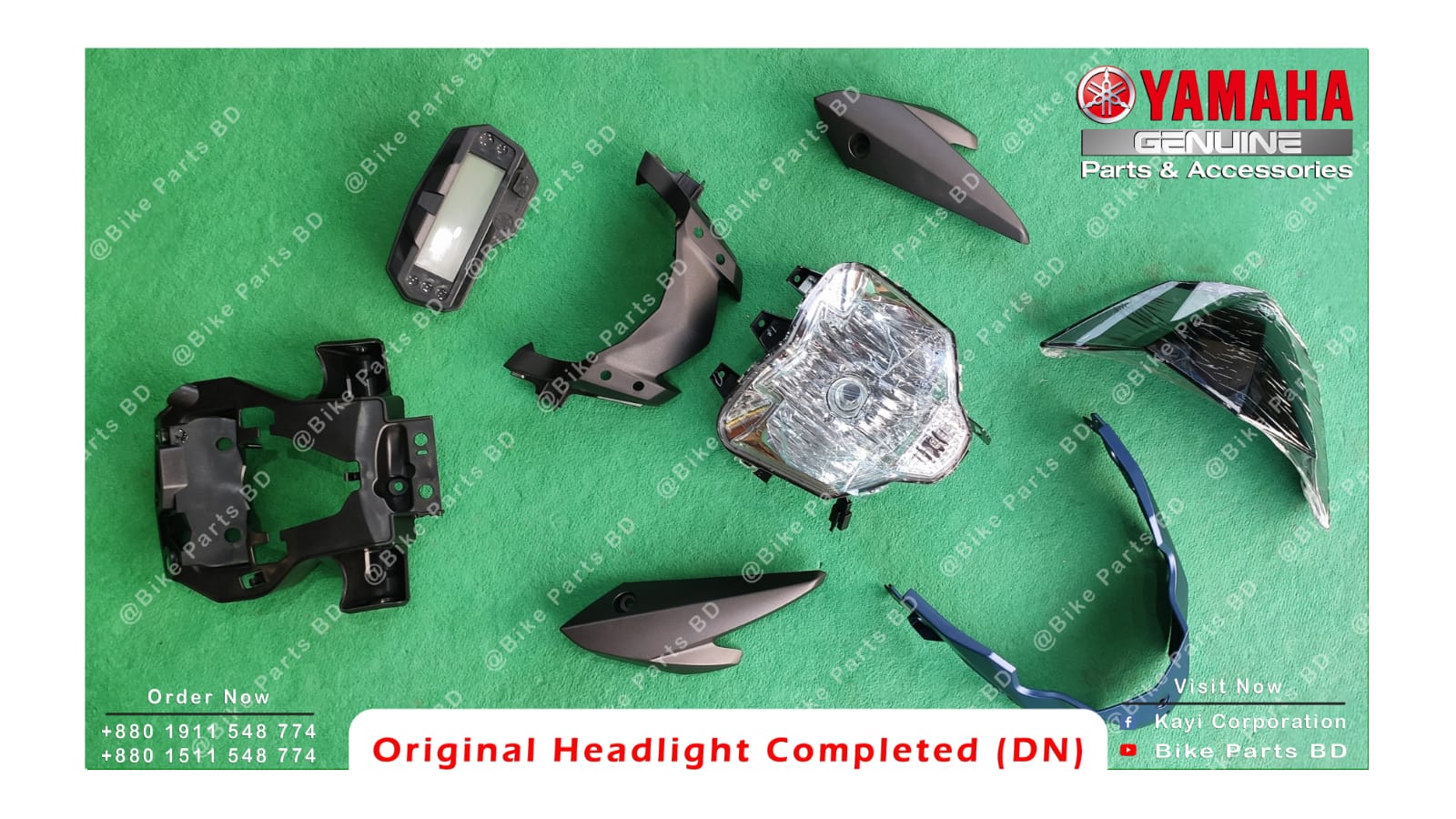 Headlight Completed with Meter for Yamaha FZS V2 (Armada Blue) bike._img_1