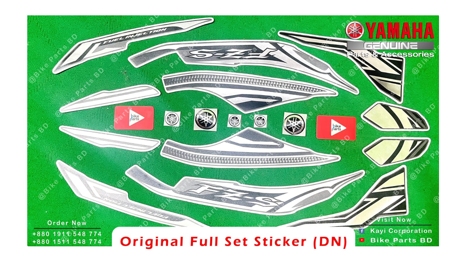 Full Set Sticker for Yamaha FZS V2 (Dark Night) bike._img_2