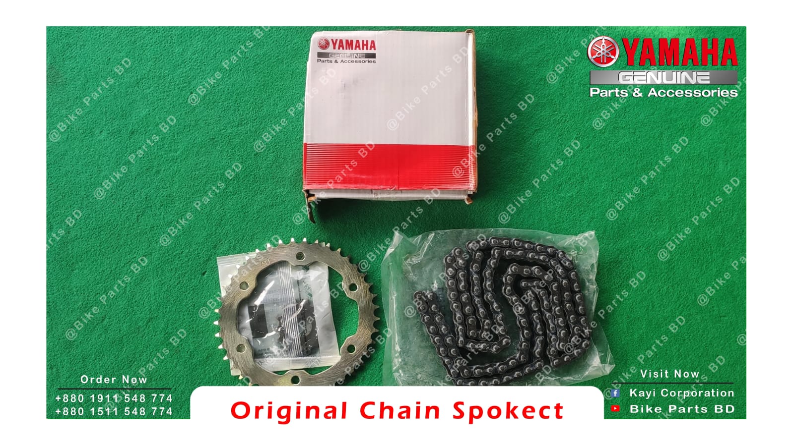Chain Sprocket set for Yamaha FZS V2 (Double Disk), FZS V3, FZS V4 bike._img_1