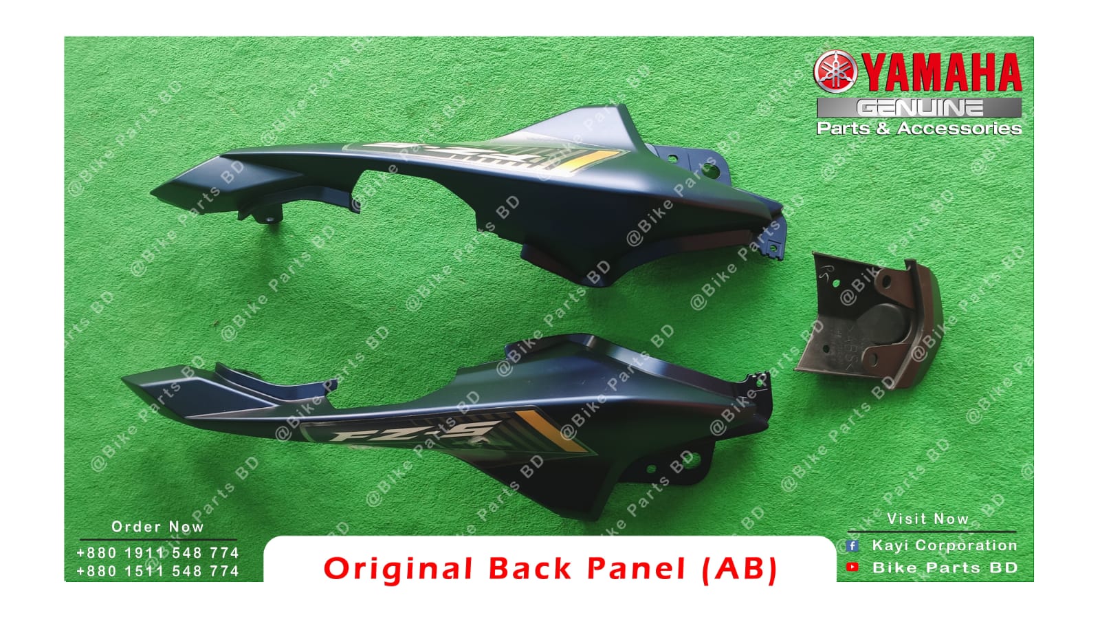 Cover-5 with Back Panel for Yamaha FZS V2 (Armada Blue) bike._img_2