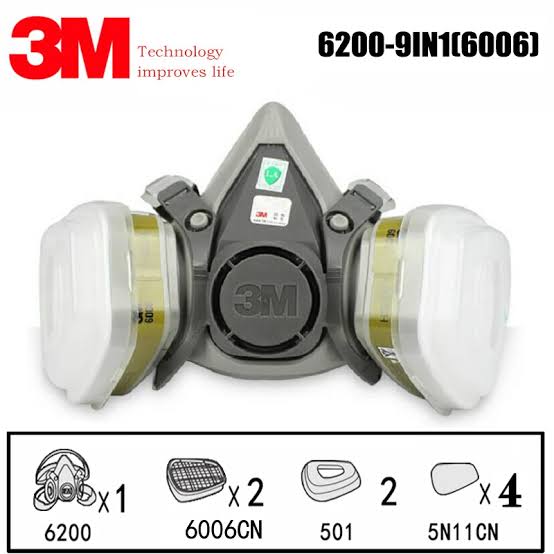 3M™ Half Facepiece Reusable Respirator 6200 With Cartridge_img_0