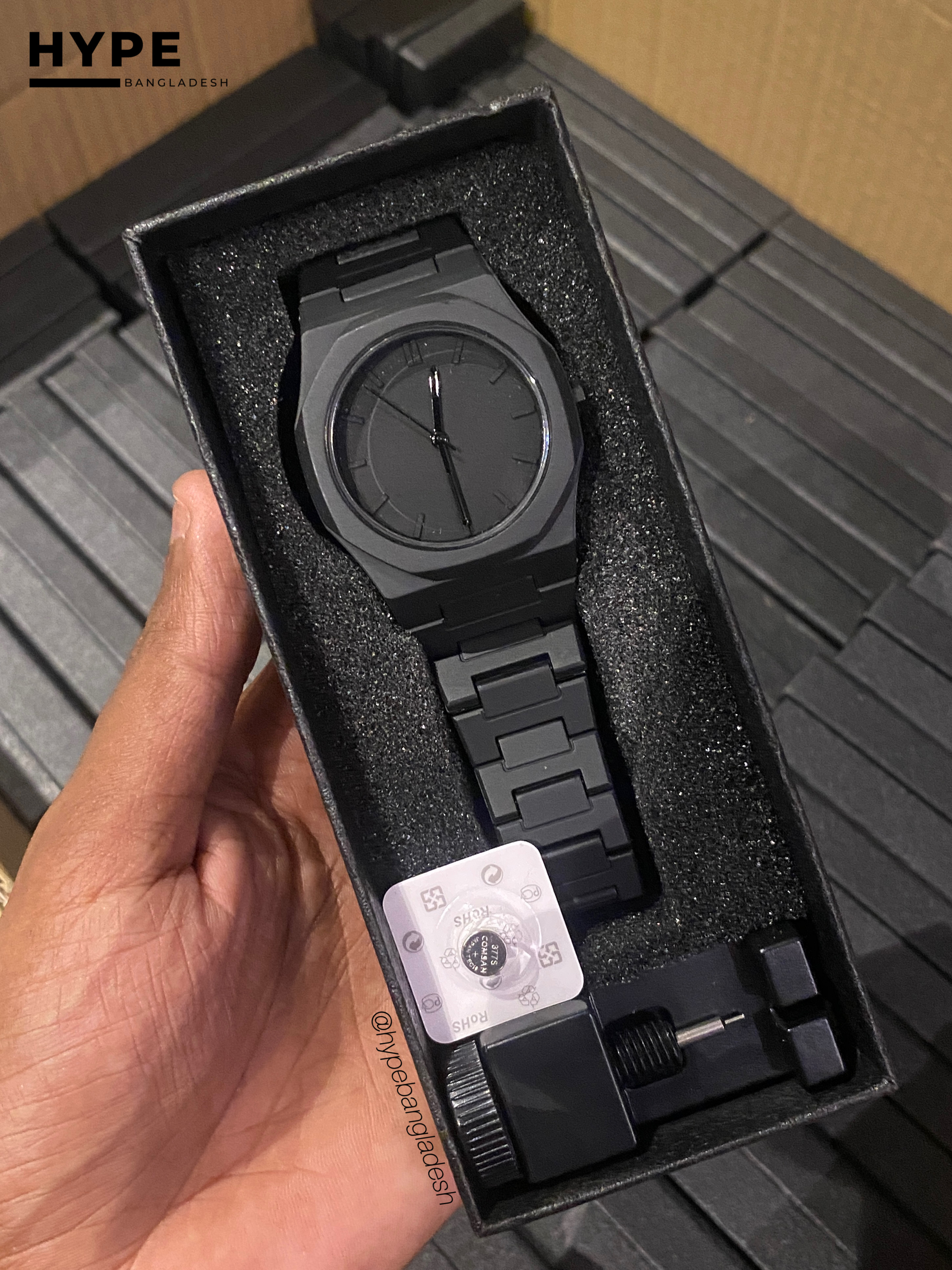 Polycarbon Plastic Lightweight Watch (ALL BLACK)_img_6