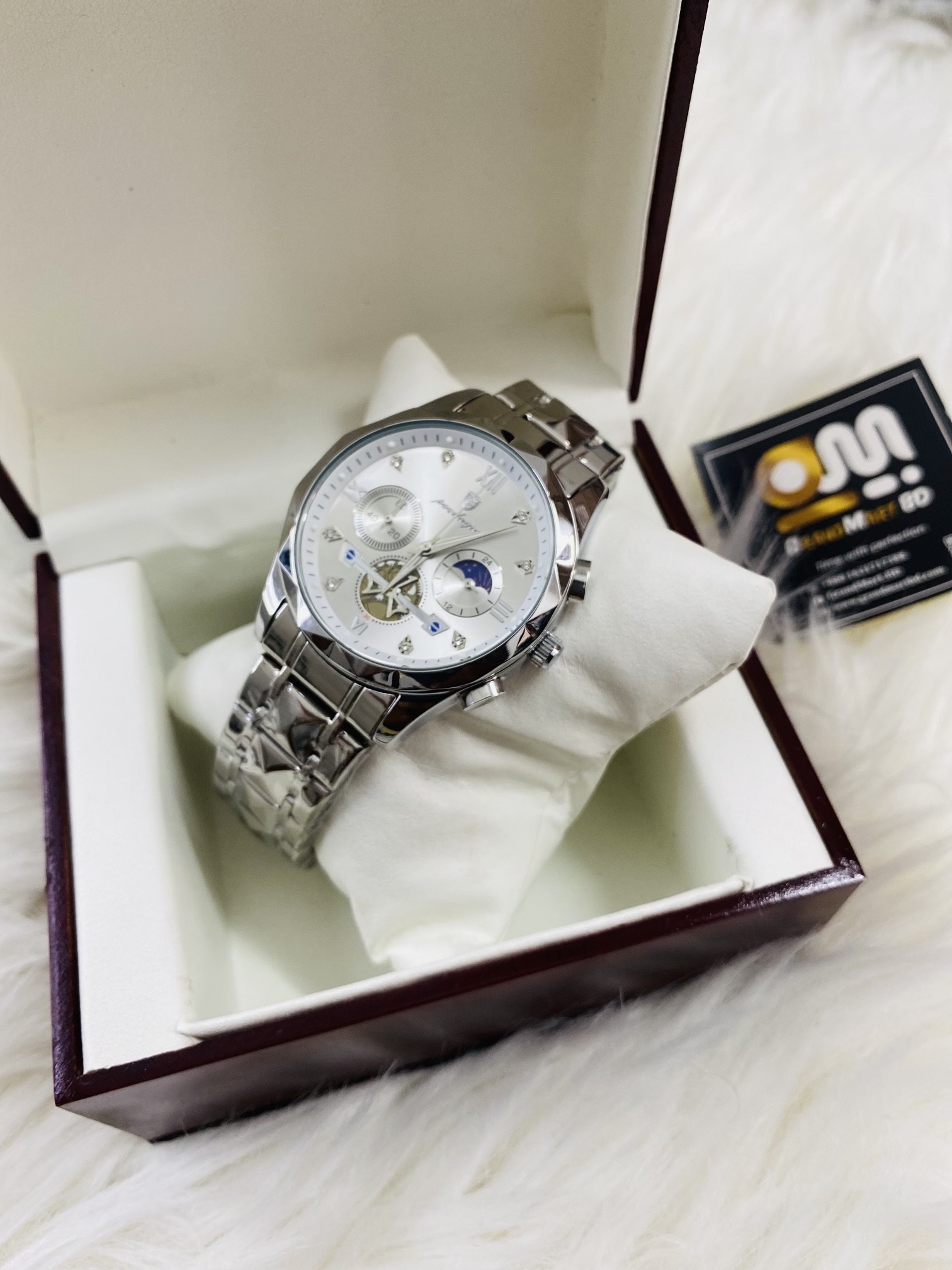 .POEDAGAR 996 Stainless Steel Chronograph Luminous Quartz Watch For Men ._img_1