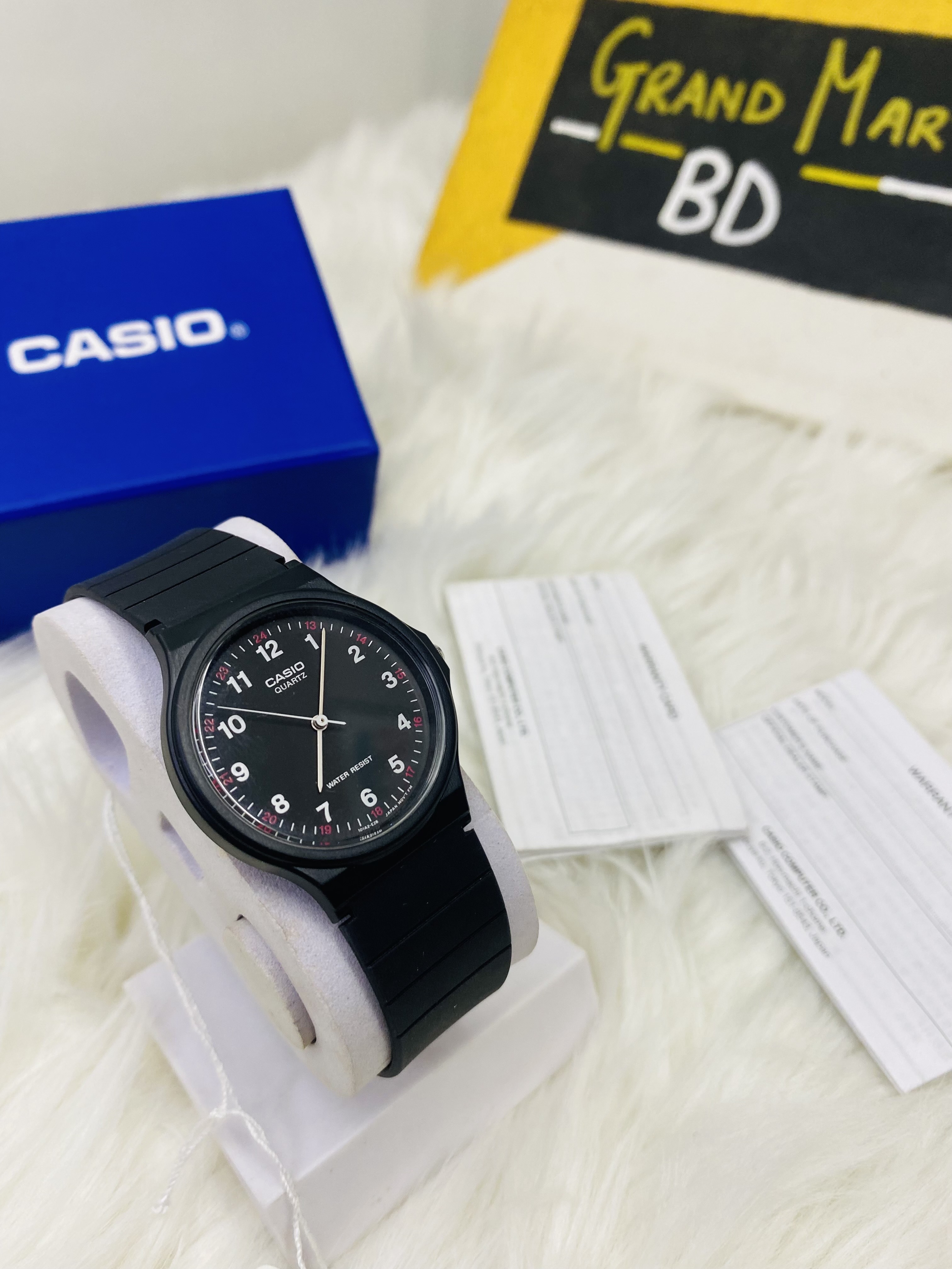 CASIO ANALOGUE BLACK DIAL RESIN STRAP UNISEX WATCH| MQ-24-1BLDF_img_1