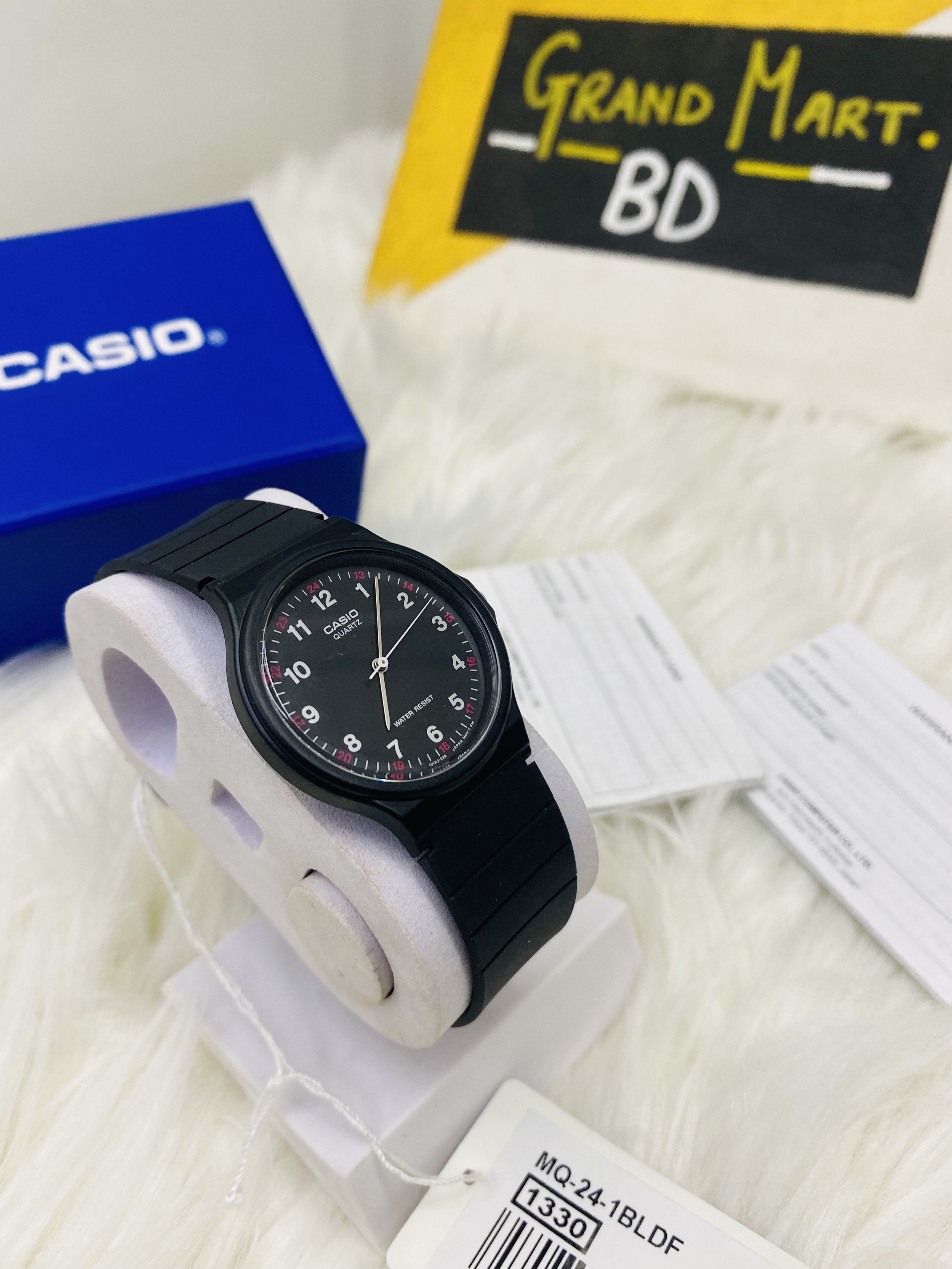 CASIO ANALOGUE BLACK DIAL RESIN STRAP UNISEX WATCH| MQ-24-1BLDF_img_2