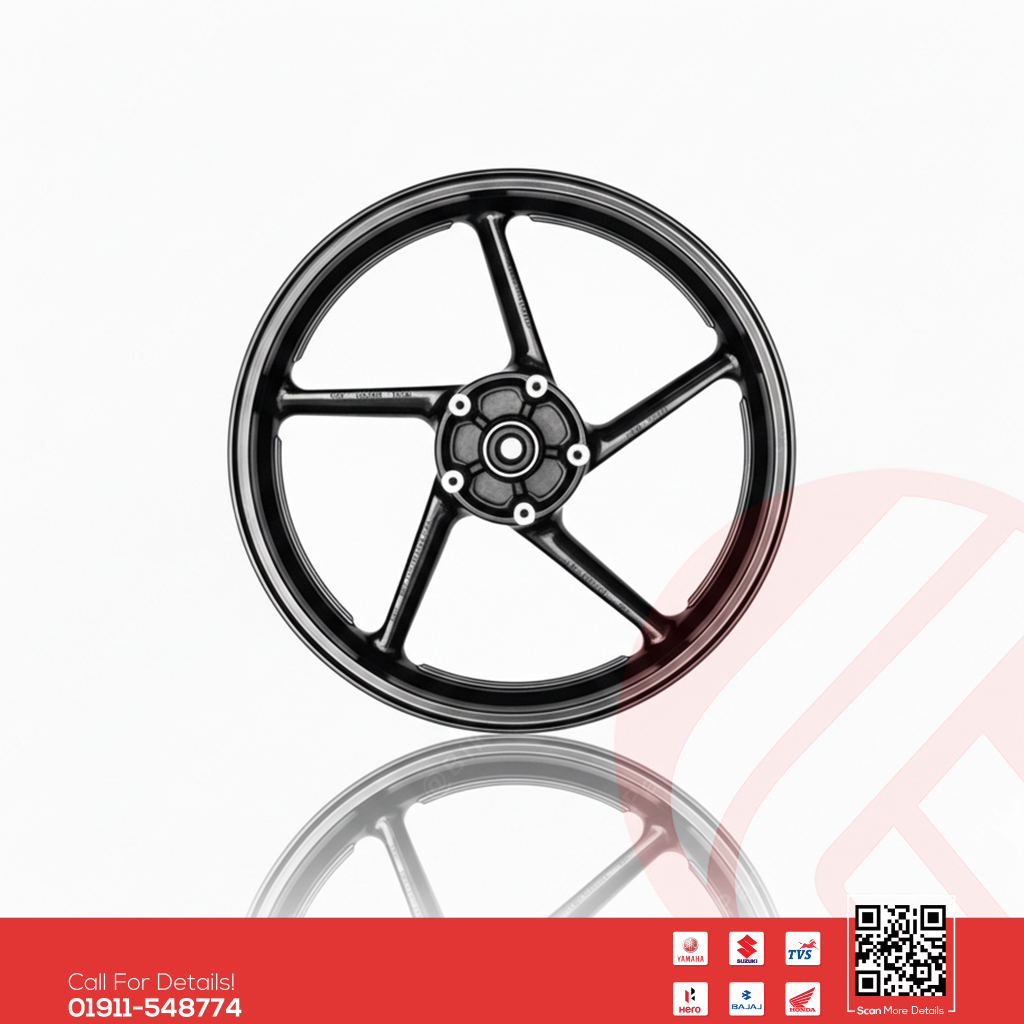 Alloy Rim (Front) for Yamaha FZS V1, FZS V2 (Single Disk), Fazer V1 & Fazer V2 bike._img_0