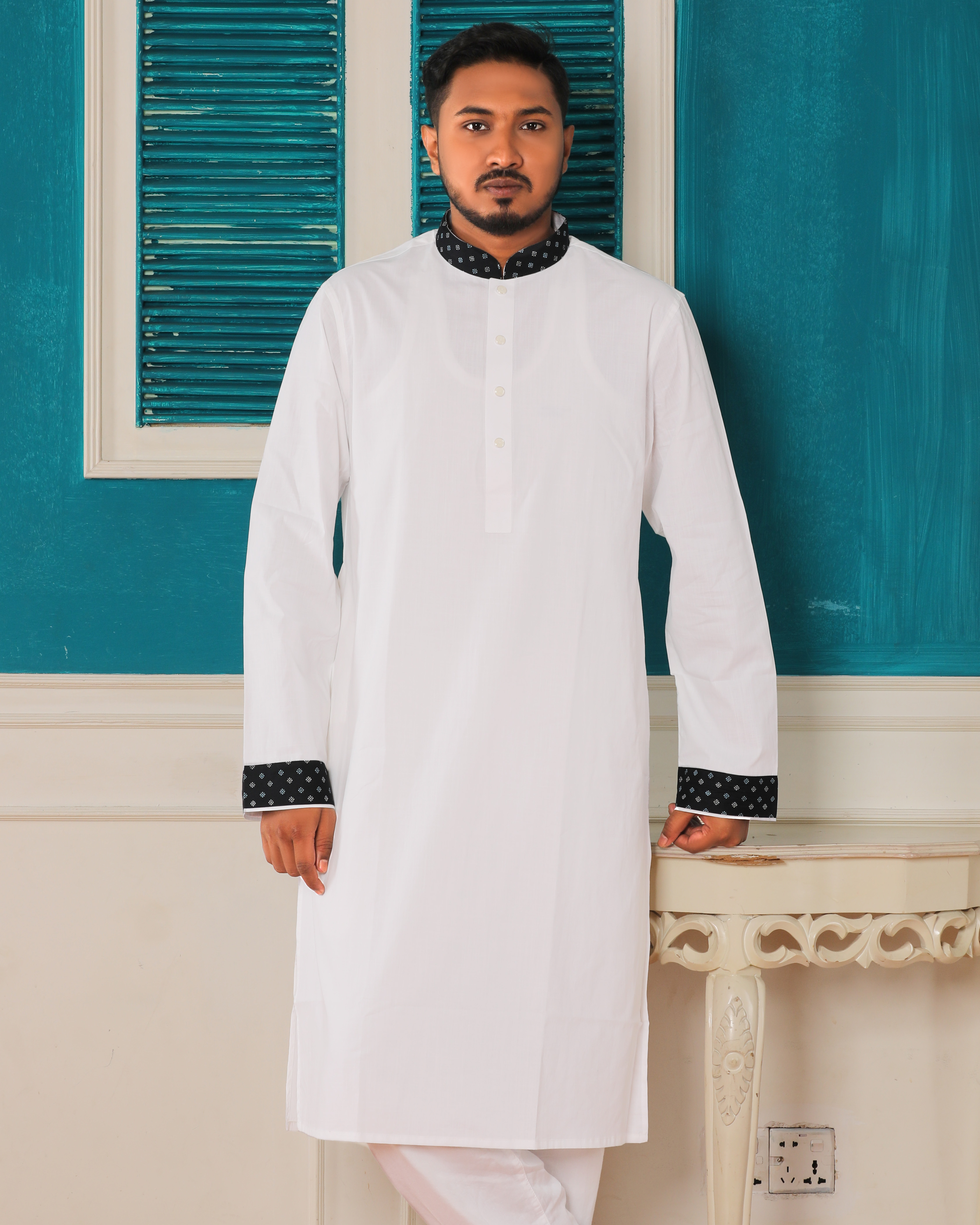 Mystic Night Textured Panjabi_img_1