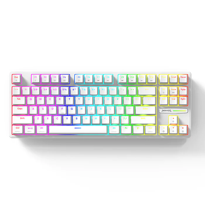 (Stock Out) MONKA 3087 Gasket Mount | Rainbow Backlit | Semi Hot-Swappable | Mechanical Keyboard_img_1