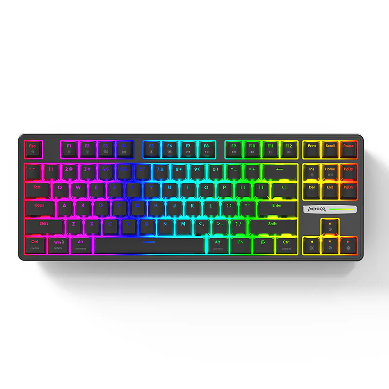 (Stock Out) MONKA 3087 Gasket Mount | Rainbow Backlit | Semi Hot-Swappable | Mechanical Keyboard_img_2