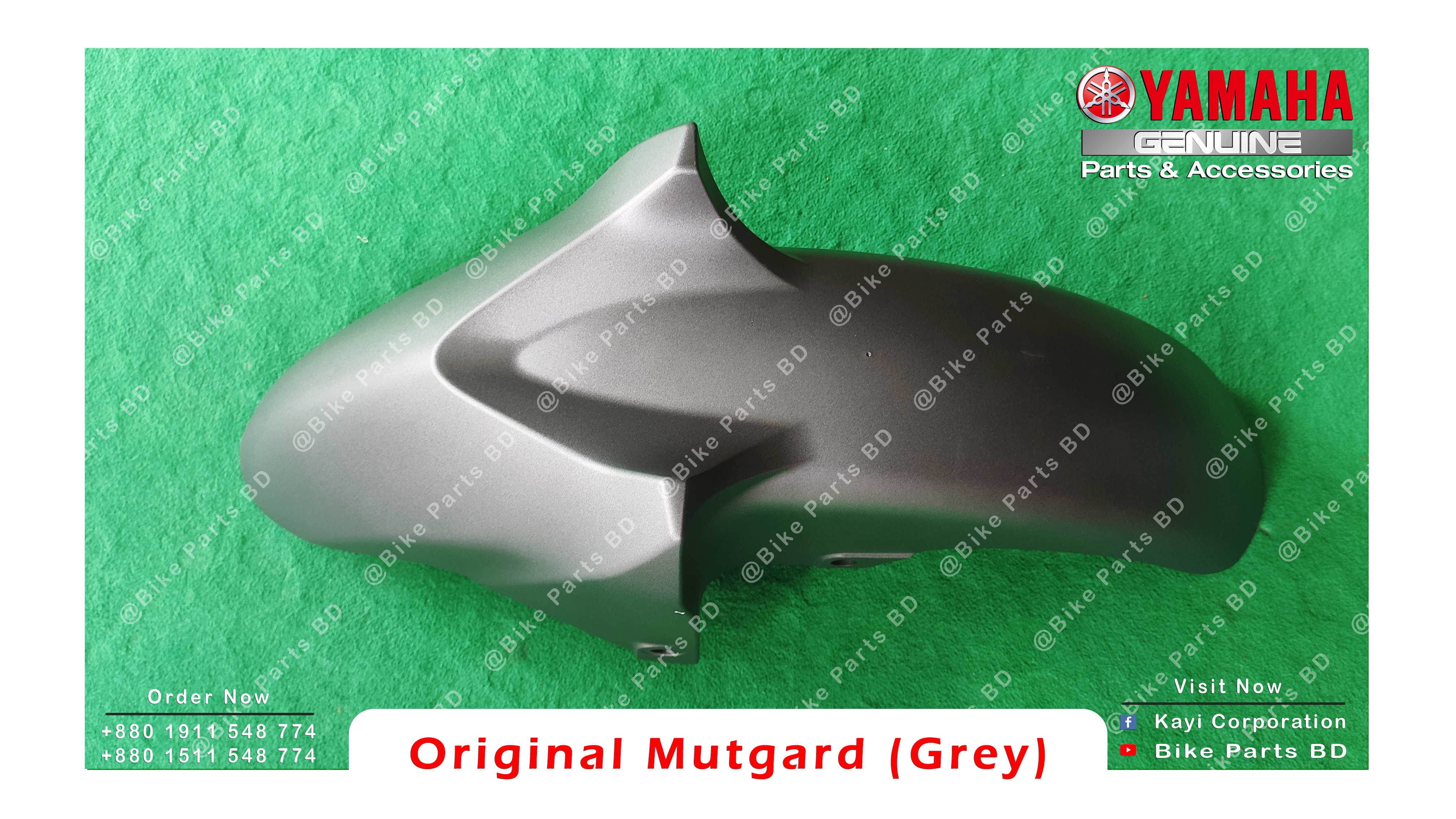 Mudguard (Grey Color) for Yamaha FZS V2, Fazer V2 bike._img_1