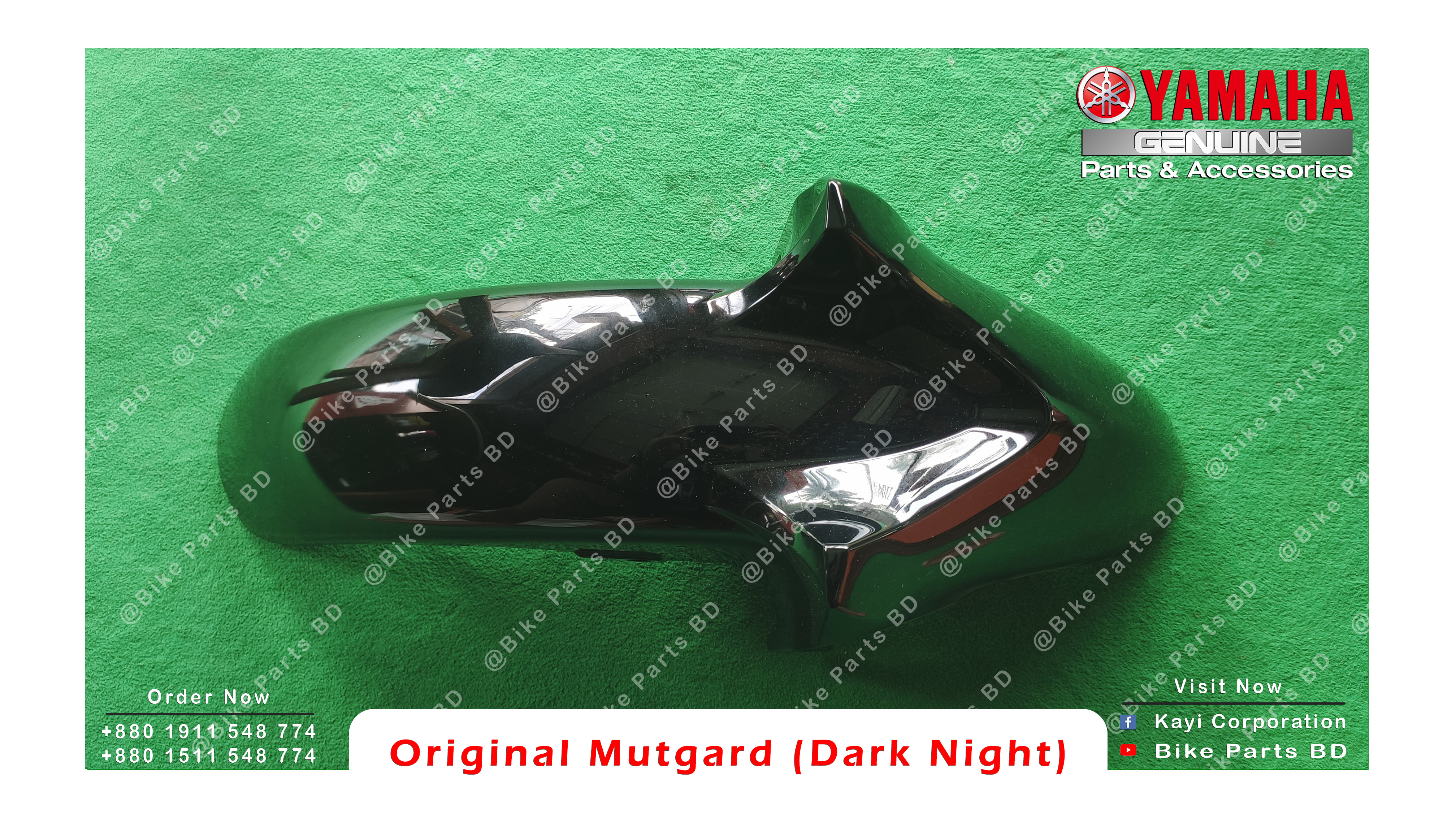Mudguard (Black) for Yamaha FZS V2 (Dark Night) bike._img_1